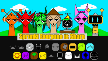 Sprunki but Everyone is Sharp
